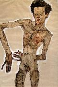 Egon Schiele Standing Male Nude France oil painting artist